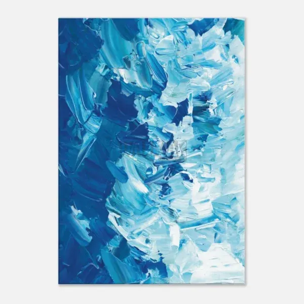 Toile art abstrait imprimée « Cascade cristalline »