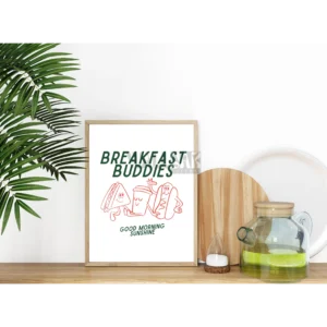 affiche cuisine breakfast buddies