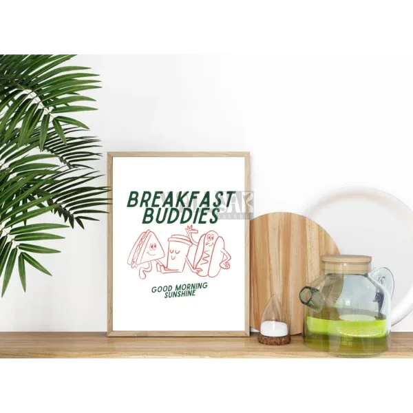 affiche cuisine breakfast buddies