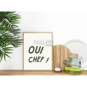 affiche cuisine oui chef