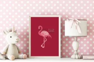 Affiche Flamand Rose